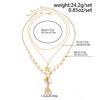 Salircon 3Pcs/Set Boho Gold Color Starfish Scallop Conch Pendant Necklace New Summer Beach Adjustable Metal Choker Charm Jewelry