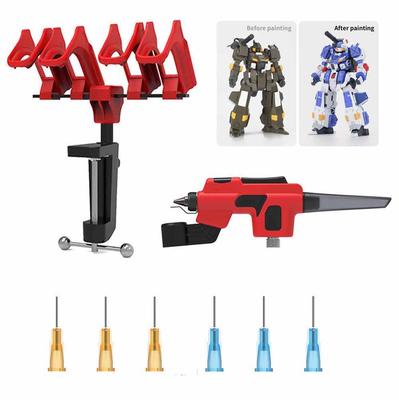 DSPIAE PT-AB Aerografo Senza Lavaggio con Porta Pennarelli per Modelli in Scala Gundam Strumento per Pittura Cambio Rapido Colore Hobby Strumenti per Artigianato Fai da Te