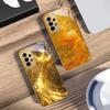 The golden red phoenix For Samsung A 01 52S A04 A05S A10 A12 13 22 23 24 36 42 M02 Note 10 20Ultra 8 9 Golden glass phone case