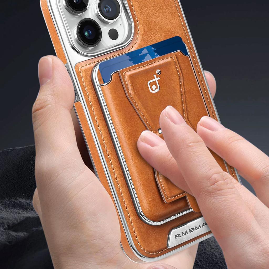 RMBMAX For iPhone 15 Pro Max Case Detachable 2-in-1 Card Holder Shockproof Phone Shell