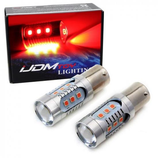 Ярко-красные светодиодные лампы replacement 1156 BA15s, Заменяют 7506 1141 1073 P21W 7527