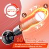 Wireless Remote Control Female Masturbator with Rotating Beads and Telescopic Vibrations for Self-Stimulation and Orgasm