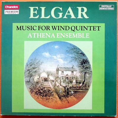LP Record ELGAR / ATHENA ENSEMBLE - Music For Wind Quintet CBR10145 CHANDOS 1984 UK Classical Used