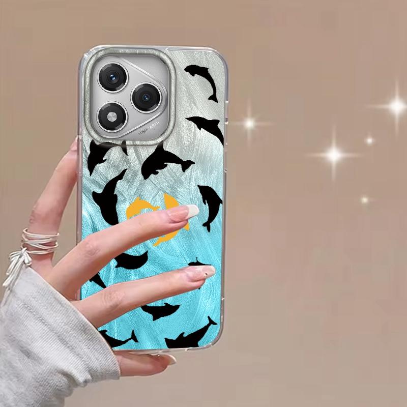 Cute Cartoon Cat Dolphin Girls Case For Honor 400 Pro X9c Magic7 Magic6 200 Lite Smart X9a X8a X8b X8c X7c X6c X8 Fundas Cover