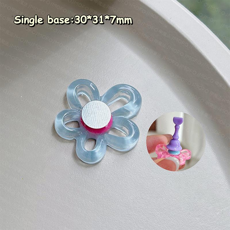 Flowers Nail Stand For Press On Nails Acrylic Shower Shelves Nail Display Magnetic Holder Manicure Organizer Tools