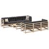 VidaXL Garden Lounge Set 8 Pcs with Cushions Solid Pine Wood 3299323