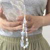 Sea Breeze Cell Phone Charm Strap Flower Star Ins Cell Phone Wrist Strap Y2K Handmade Summer Cell Phone Hanging Chain Women