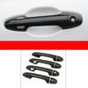 Door Handle Bowl Cover For Toyota Highlander Kluger 2015- Carbon Fiber Chrome Car Decor Trim Sticker Styling Accessories