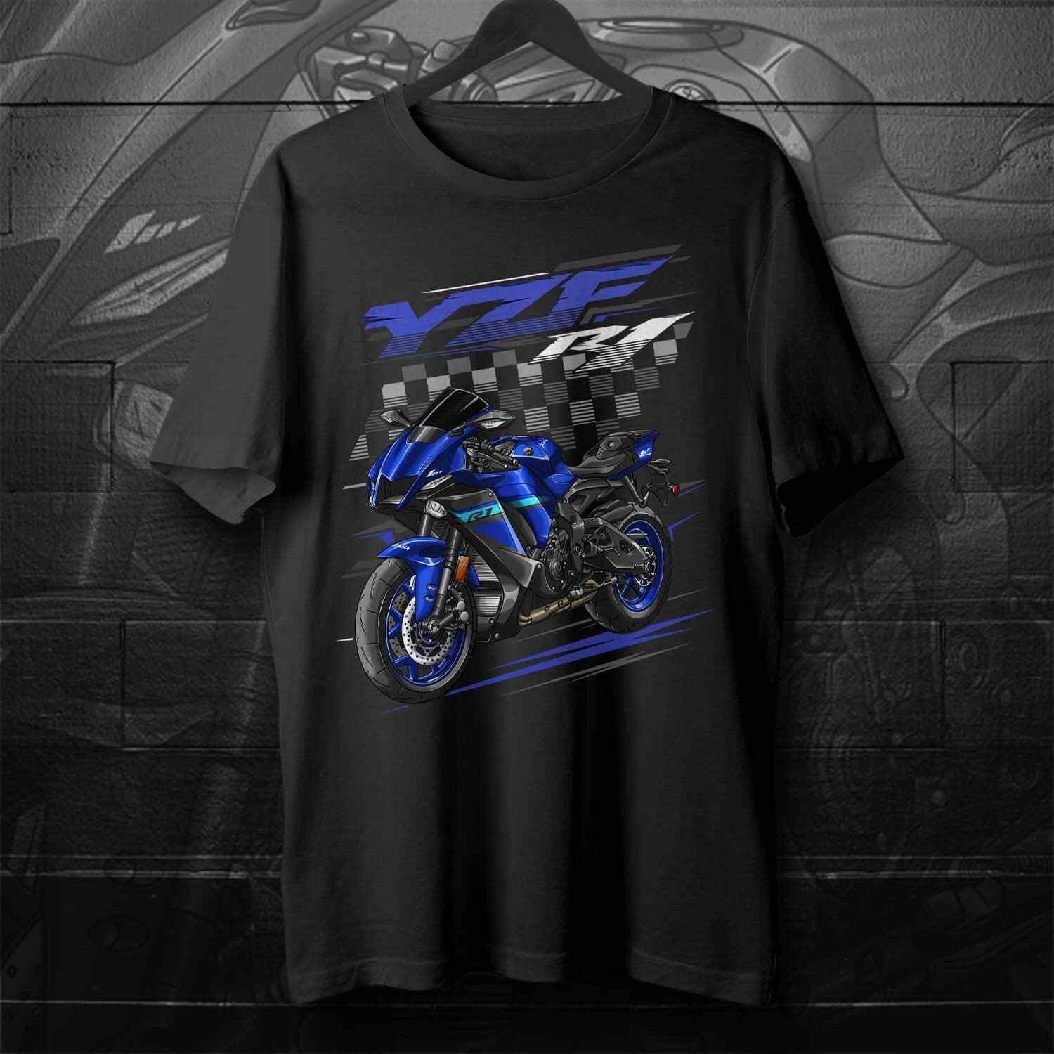 Men s and Women s T-shirts Yamaha YZF-R1 2020-2024 Motorcycle XL