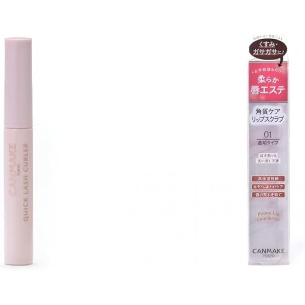 

[купить набор] Canmake Quick Lash Curler 3.4g Прозрачная прозрачная тушь для ресниц Тональный крем Верхнее покрытие Curl Keep+ Canmake Увлажняющий план Уход за губами Скраб 01 1 X 1