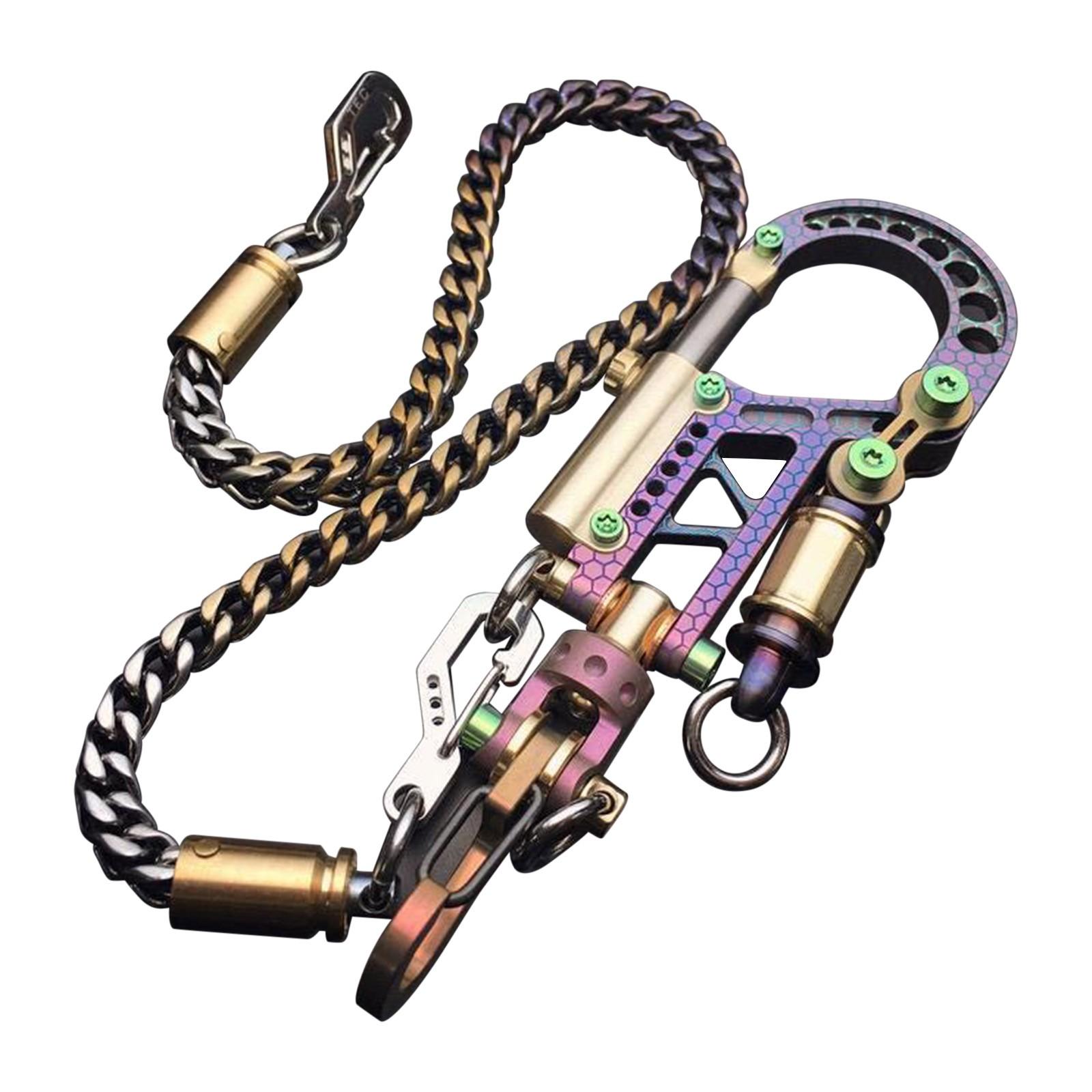 

Брелок-карабин-болт Evo / База + 2 маленьких титановых карабина One Size