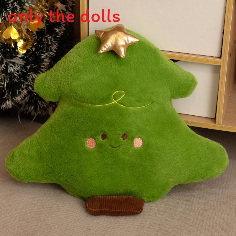 Christmas Plush Pillow With Snowman Reindeer Christmas Tree For Holiday Home Decor