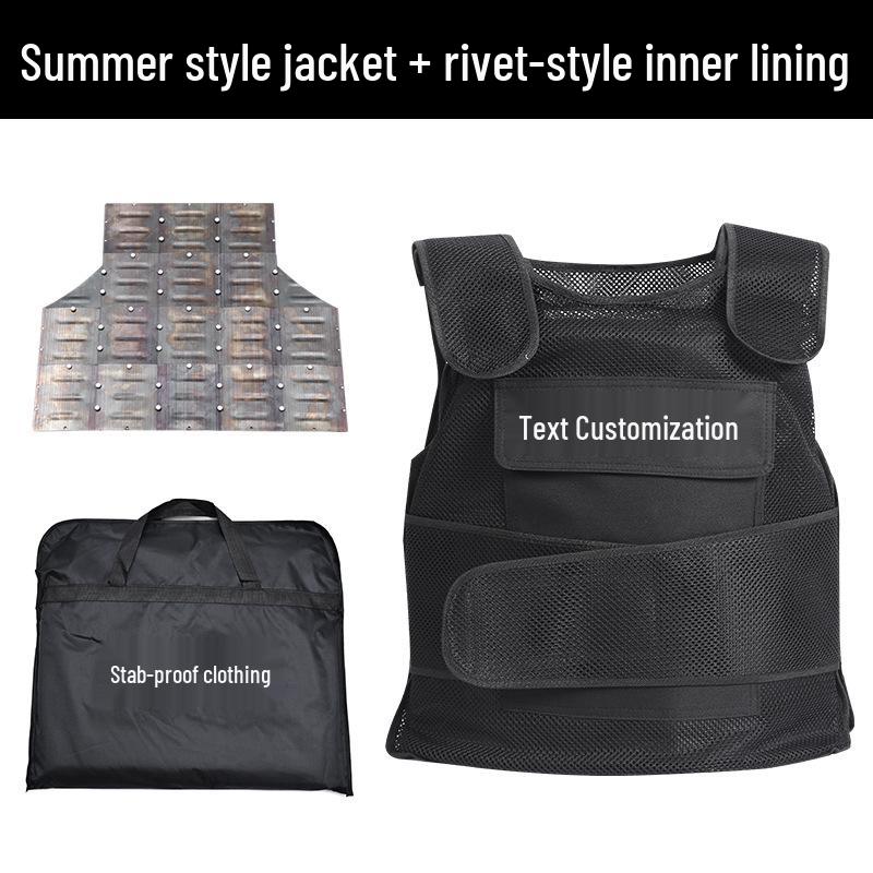 Stab-Proof Security Vest - Durable Protective Wear for Duty Guards