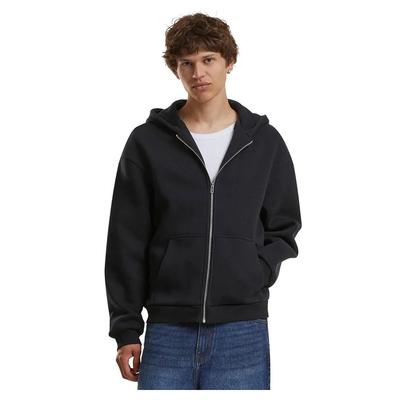 Build Your Brand Reißverschluss-Hoodie Fluffy