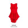 2025 Spring Asymmetrical Chiffon Dress - Elegant European & American Fashion for Women