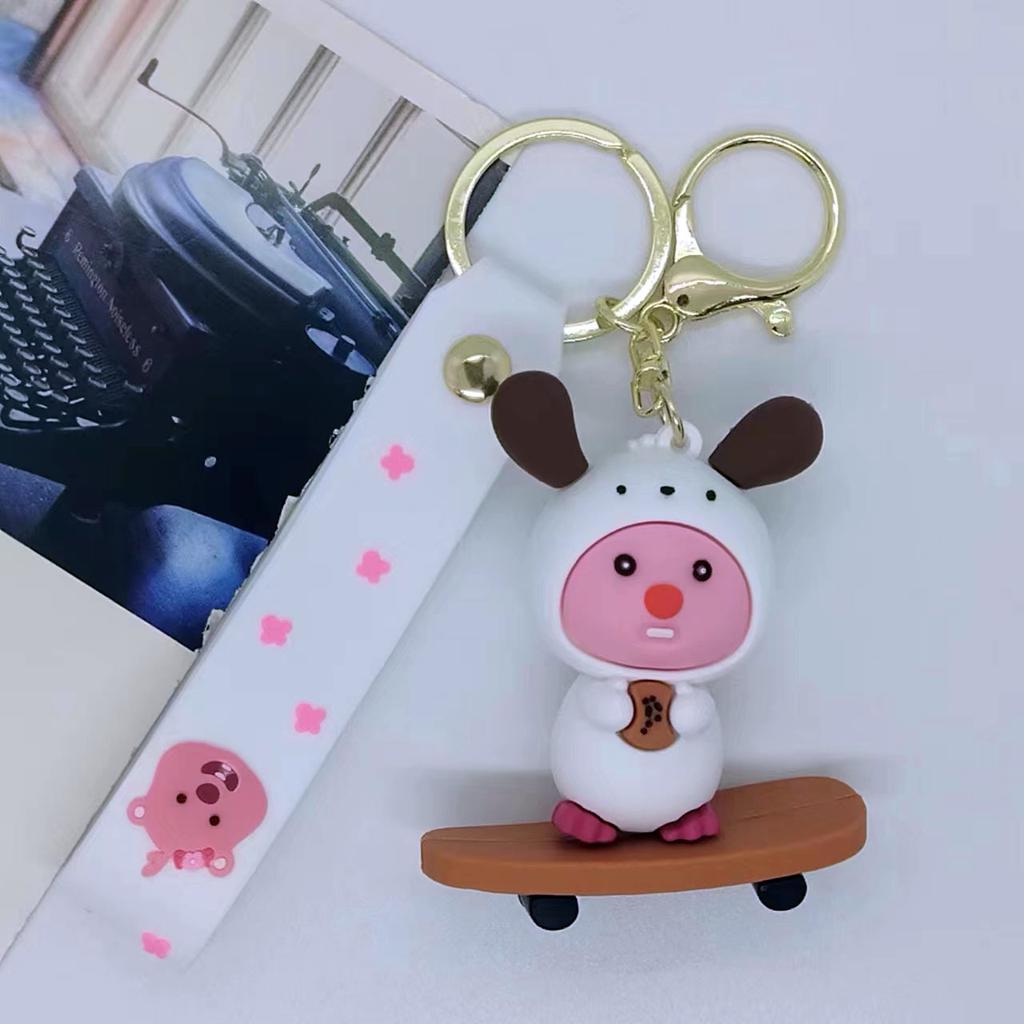 Creative Cartoon Doll Sports Beaver Keychain Bag Car Keychain Accessories Gift Wholesale Kawaii Cute Personalized Gifts Fashion