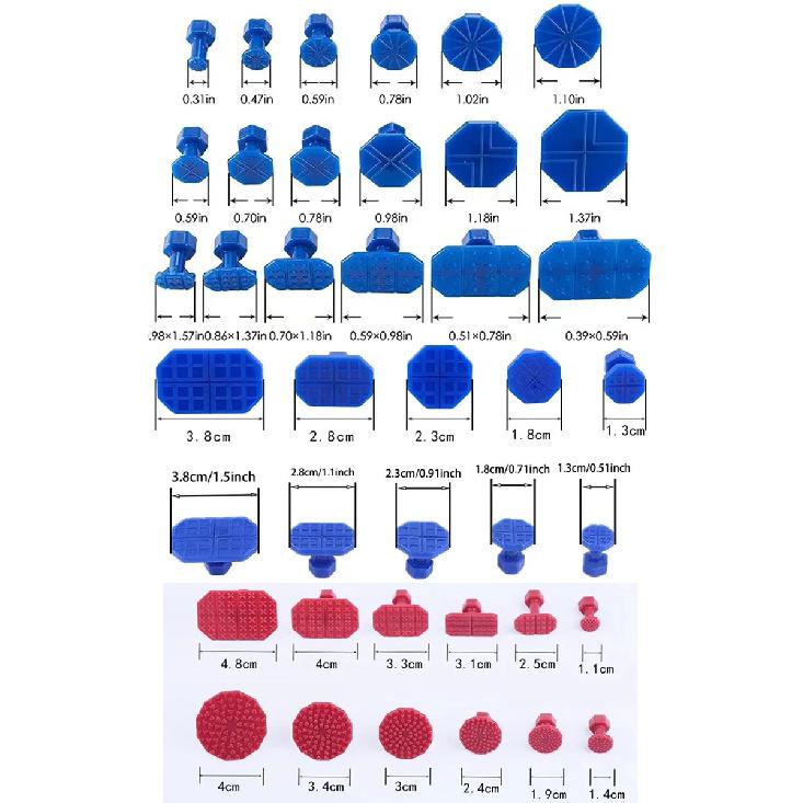 Paintless Dent Repair Kit, Car Dent Puller Kit with Slide Hammer T-Bar Removal Tools Car Body, for Hail Damage Door Ding Fridge