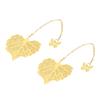 2pcs Leaf Vein Bookmark Metal Ingenious Vintage Thin Lightweight Hollow Leaf Bookmark for Household