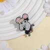 Fitness Muscle Mouse Enamel Pins Custom Japanese Anime Brooches Lapel Badges Clothes Animal Jewelry Gift for Friends