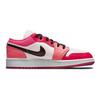 Air Jordan 1 Low GS White Pinksicle Kids Sneakers Black 553560-162