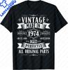 Limited Edition 1974 Unisex Unisex Tshirt Casual T Shirt For Unisex Unisex Summer Streetwear Tops Vintage Clothes