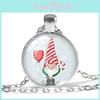 Adorable Christmas Gnome Sweater Pendant Necklace With Charming Alloy Chain And Unique Geometric Style