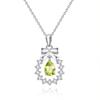 Original Bow Wreath Necklace Women S925 Sterling Silver Light Luxury Versatile Fairy Wind Natural Spar Collarbone Chain Jewelry Gift