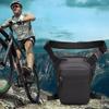 Zipper Multi-Function Fanny Pack PU Leather Travel Chest Bag Cycling Drop Leg Bag  Hiking