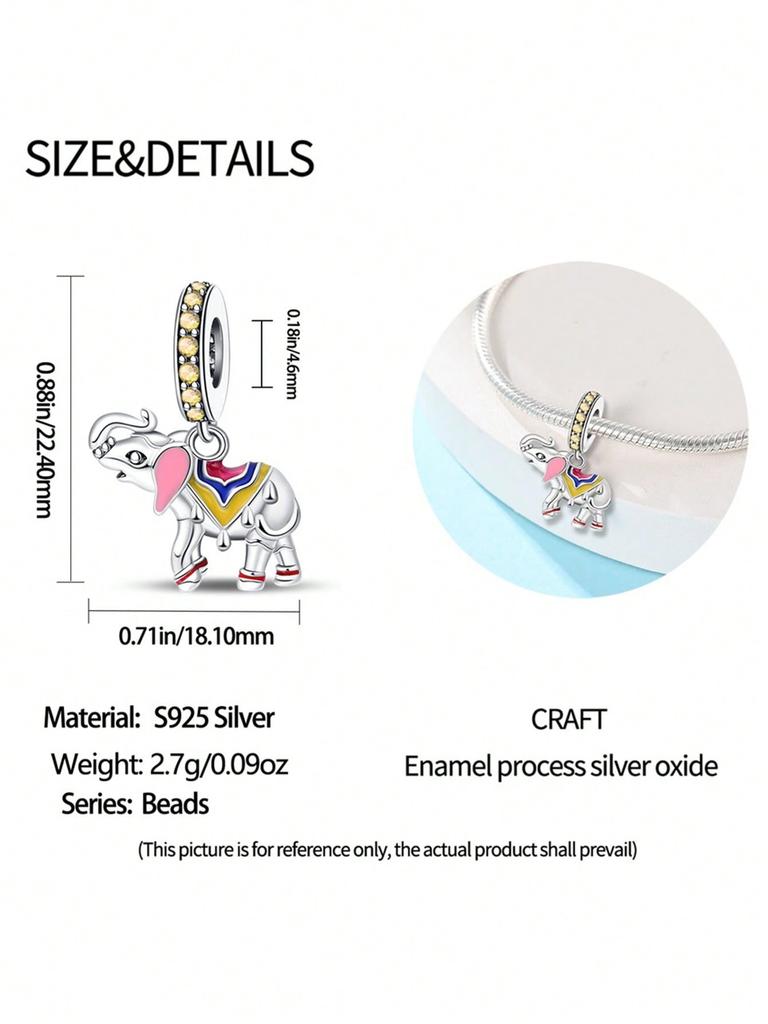 Cute Elephant Music Squirrel Beads Charm Copper Plated Fit Charms Copperoriginal Bracelet For Jewelry Making Diy Charm