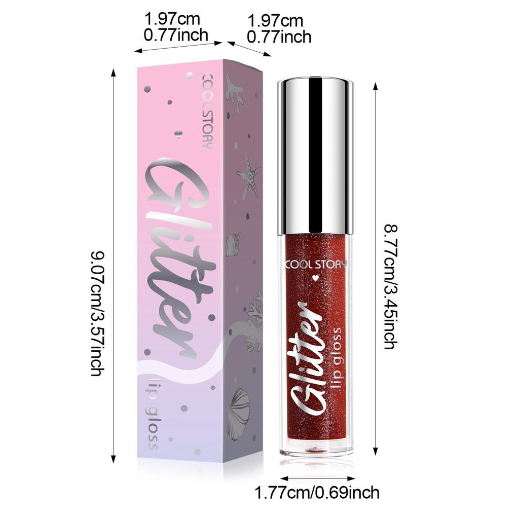 8 Colors Glitter Glossy Makeup Liquid Lipstick Waterproof and Long-Lasting Matte Changed Metallic Lipgloss Shiny Sexy Lip Gloss