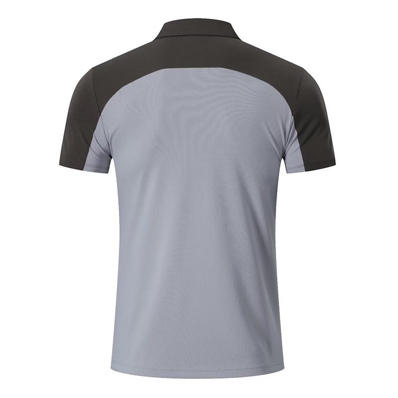 Men's Quick-Dry Short Sleeve Polo Shirt for Sports and Fitness