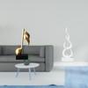 Creative Resin Music Flame Sculpture Figurine Tabletop Ornament Centerpiece for Desk Fireplace