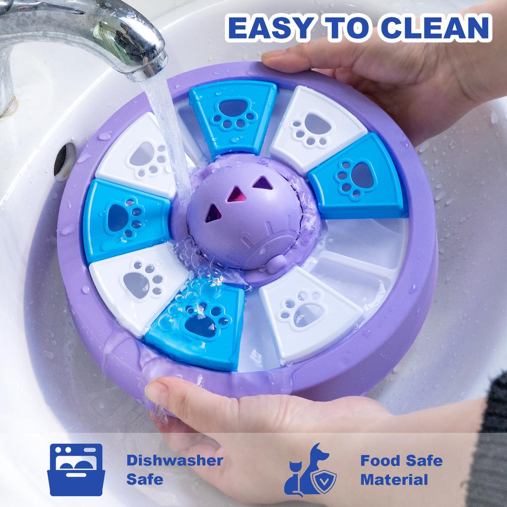 Dogs Toys Slow Feeder Food Dispenser NonSlip Bowl Interactive Increase Puppy IQ Slowly Eating Pet Puzzle Cat Training