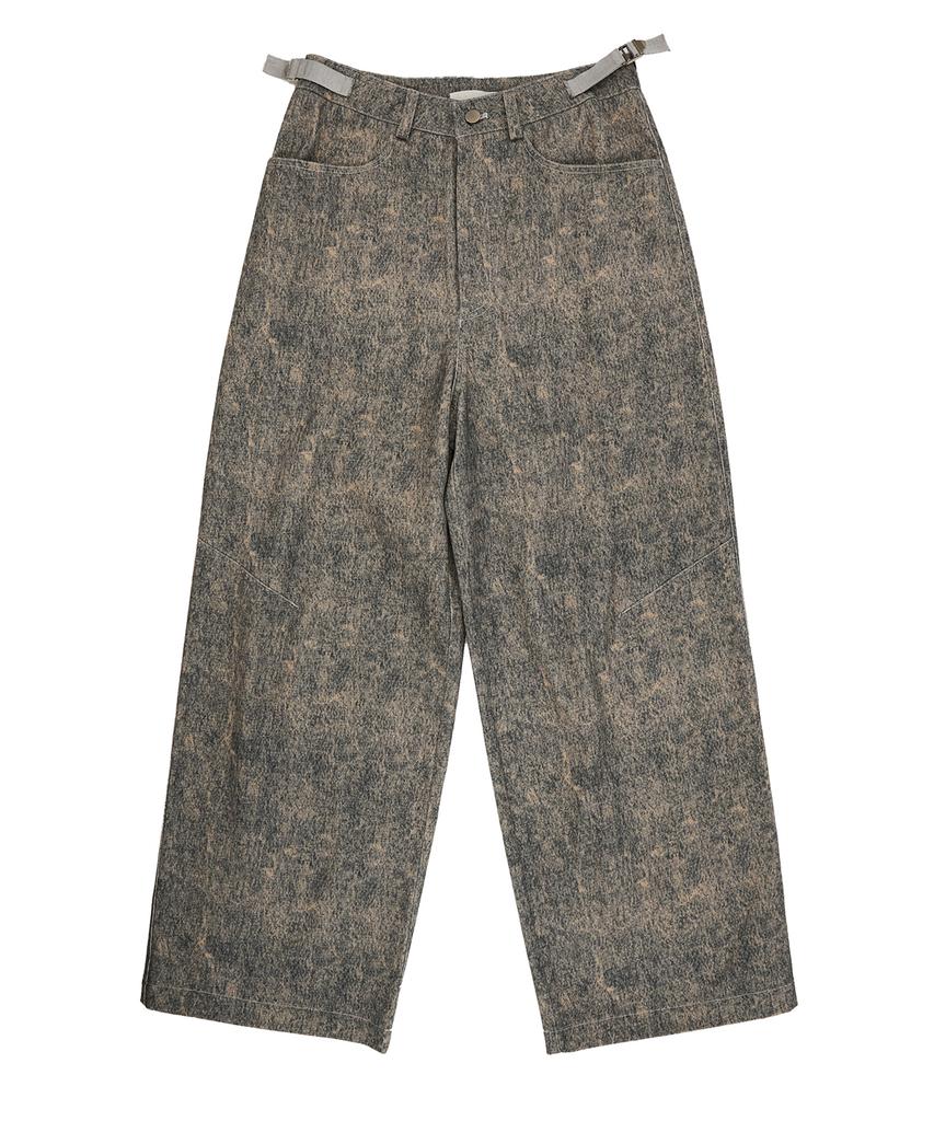 SEEN 2-Tone Wide Denim Pants (Blue)