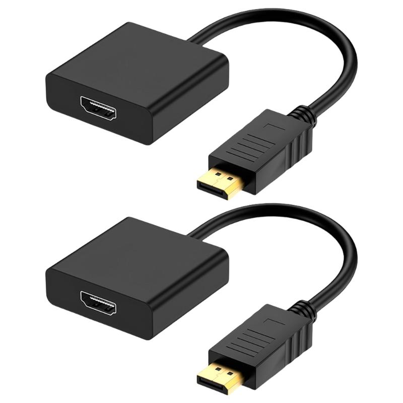 to Hdmis Adapter Cable 4K30Hz Gold Plate Connectors Plugs and Play for PC Laptop Monitor TV Video Transfer