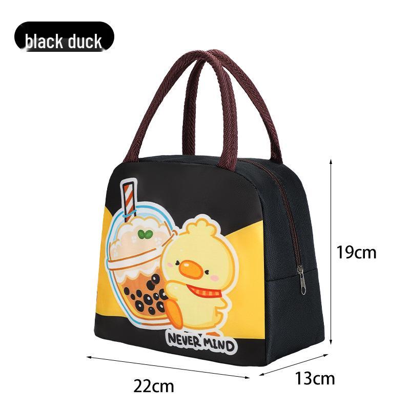 Cute Insulated Bento Bag: Cartoon Lunch Box for Kids and Office