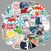 50 Purple Cartoon Graffiti Stickers for Suitcase, Water Bottle, Skateboard, Refrigerator - Waterproof and Mixable Decals