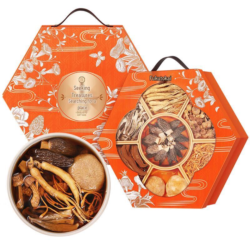 Fudonghai Morel & Assorted Mushroom Gift Box with Ginseng