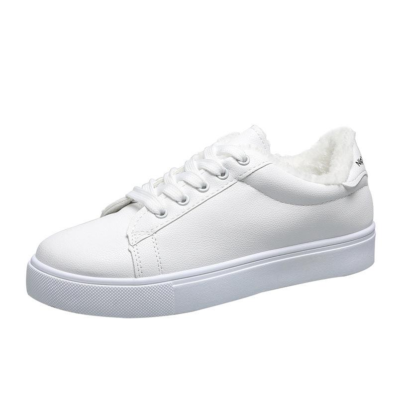 Board shoes new autumn low-top casual velvet sports shoes students lightweight simple cotton shoes