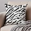 Classic fashion luxury zebra pattern Cushion Cover Pillowcase Antidustmite Invisible Zipper Short Plush Sofa Cushion