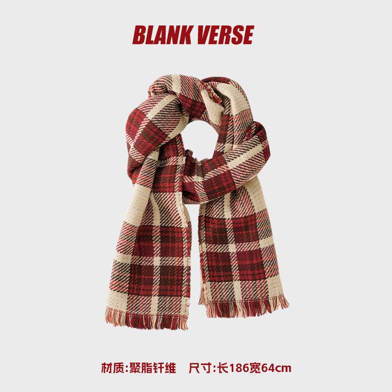 New Christmas Scarf Winter Women's Warm Atmosphere Angora Red High-end Knitted Bear Cashmere Scarf