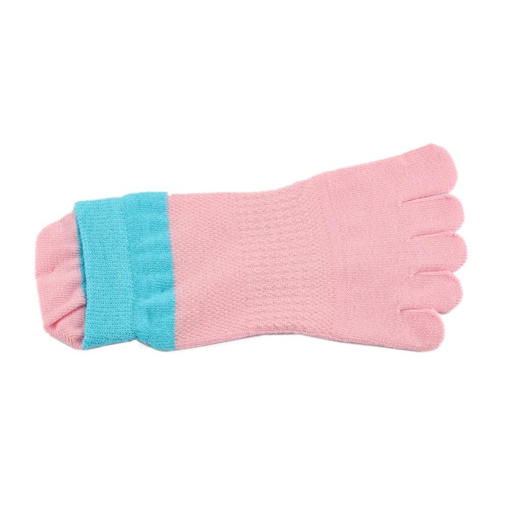 Sports Fashion Womens Autumn 8 Colors Five Finger Socks Cotton  Ankle  Toe Socks
