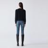 ELLASSAY Women's Round Neck Cashmere Blend Cardigan Sweater