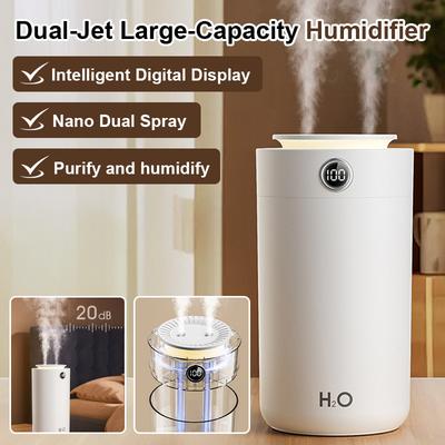 Ultra-quiet Large Capacity Humidifier Nano Dual Spray Air Humidifier Indoor Water Replenishment And Humidification Sprayer