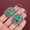 Fiesta Kingman Turquoise Earring Multi Copper Turquoise Earrings 925 Sterling Silver Earring Handmade Gemstone Jewelry Latest Design Earring
