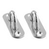 2pcs Eye Plate Oblong Pad U-Shaped Ring Hook Heavy Duty Stainless Steel Hook Mount Ceiling Fan Boat Deck Ropes Hanging Kit