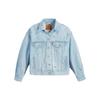 Levis Single Button Collar Drop Shoulder Truck Driver Denim Jacket Unisex Jacket Blue A1743-0033