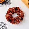 Spring Clip Pumpkin Hair Clip Gothic Halloween Scrunchie Creative Spider Web Hair Bow  Masquerades