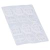 1pcs Translucent Design Resin Key Cover Reusable Mold Keychain Making Kit  For DIY Keychains