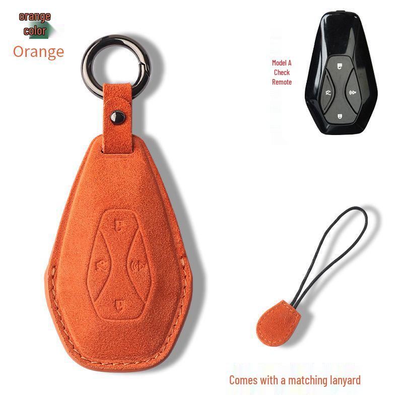 BAIC ARCFOX S/T Suede Key Case with Buckle - Protective Key Shell